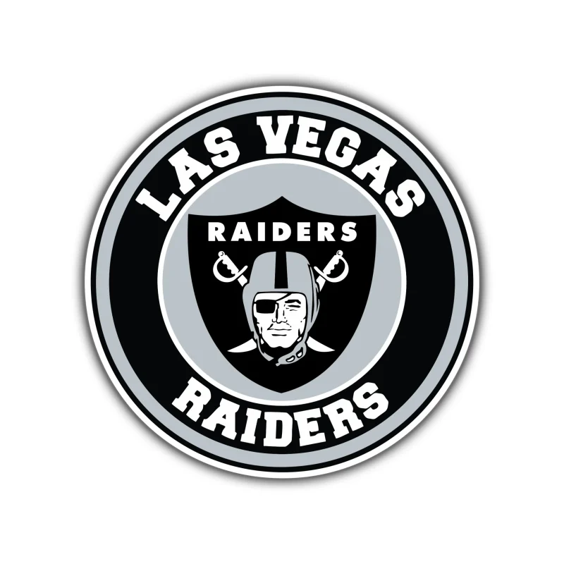 Las Vegas Raiders Full Color Vinyl Sticker - Custom Size