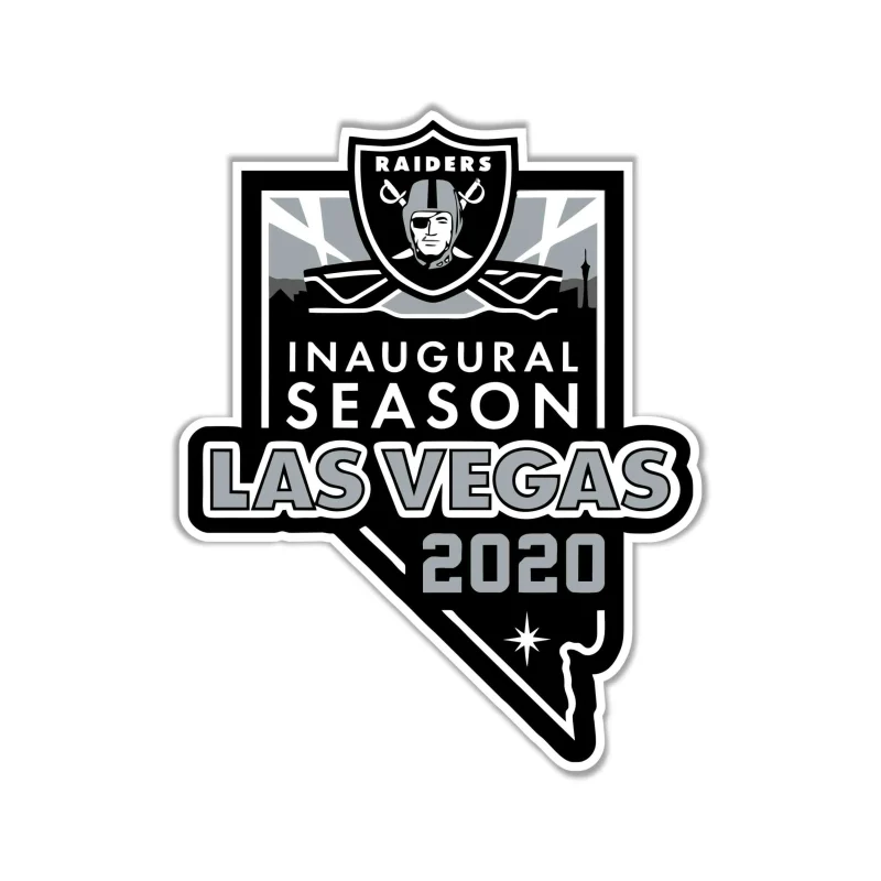 Las Vegas Raiders Full Color Vinyl Sticker - Custom Size