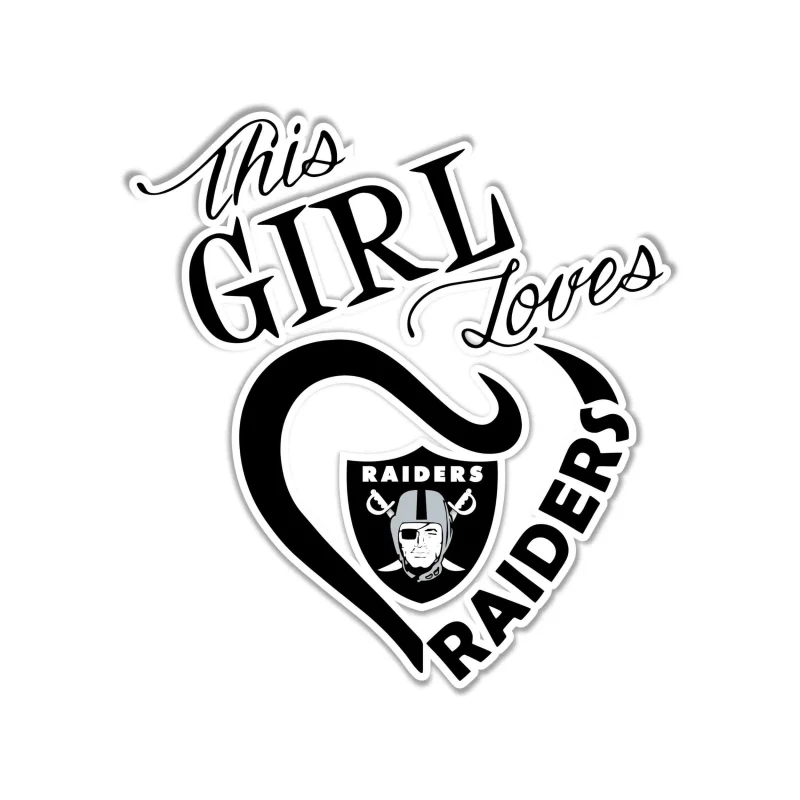 Las Vegas Raiders Full Color Vinyl Sticker - Custom Size