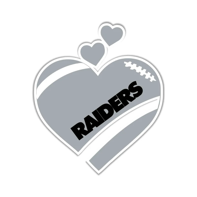 Las Vegas Raiders Full Color Vinyl Sticker - Custom Size