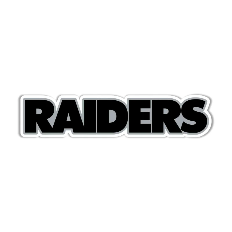 Las Vegas Raiders Full Color Vinyl Sticker - Custom Size