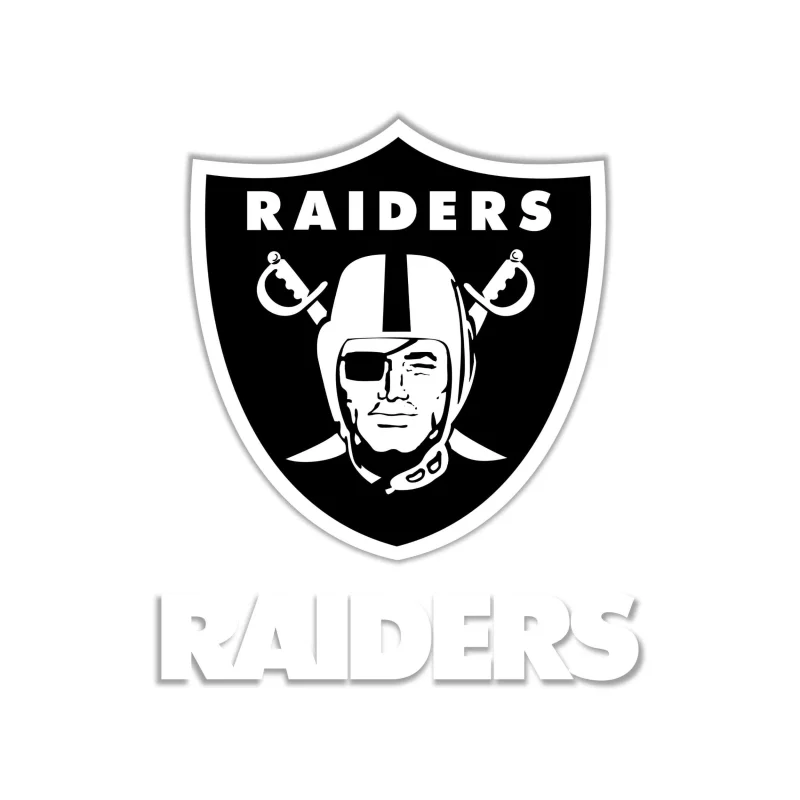 Las Vegas Raiders Full Color Vinyl Sticker - Custom Size
