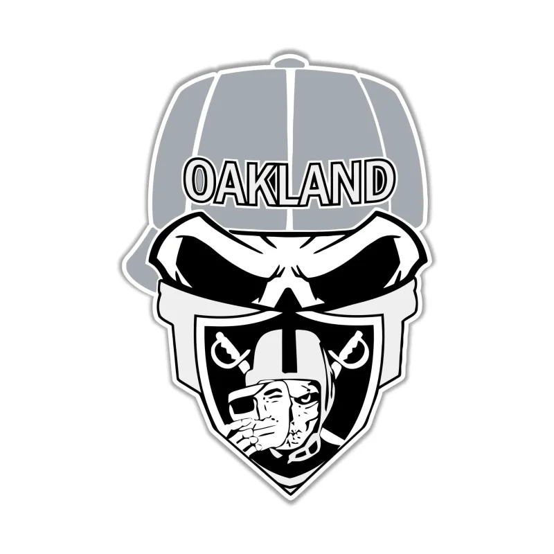 Las Vegas Raiders Full Color Vinyl Sticker - Custom Size