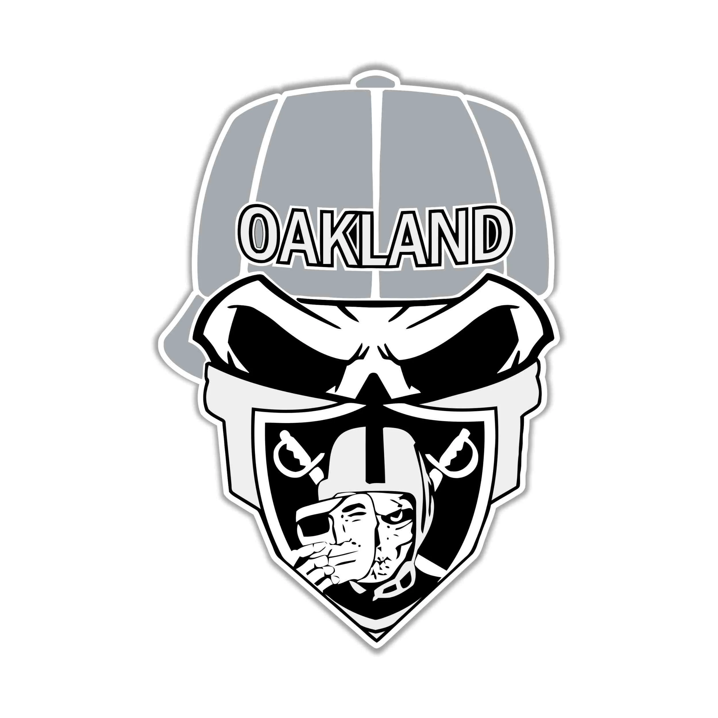 Las Vegas Raiders Full Color Vinyl Sticker - Custom Size