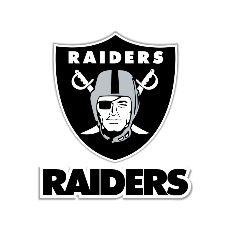 Las Vegas Raiders Full Color Vinyl Sticker - Custom Size