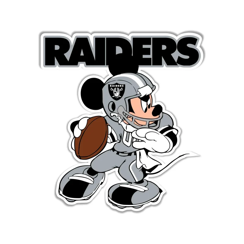 Las Vegas Raiders Full Color Vinyl Sticker - Custom Size