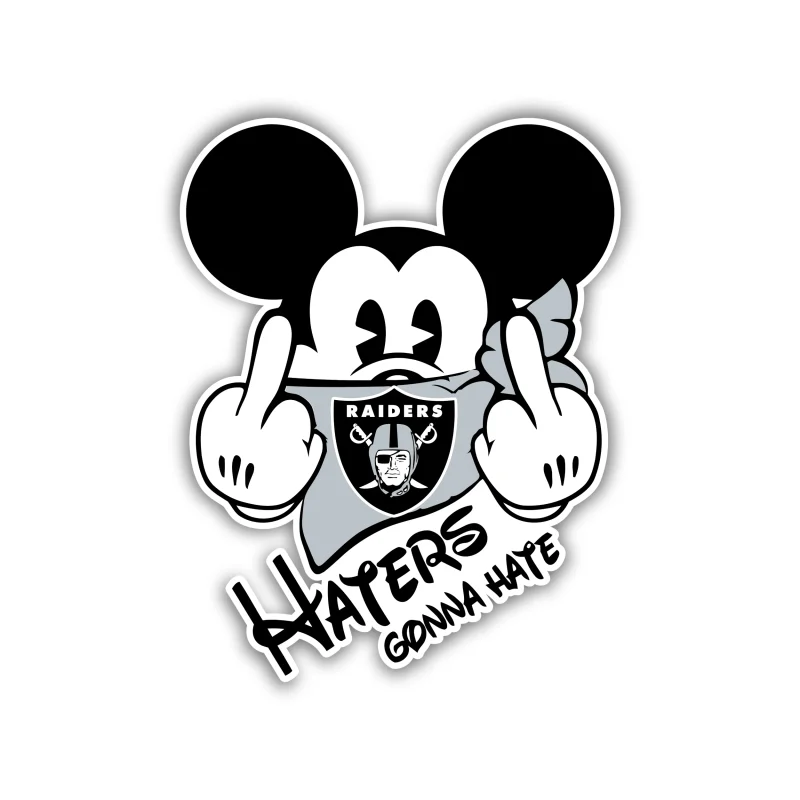 Las Vegas Raiders - Mickey - Iron On DTF Transfer - Custom Size