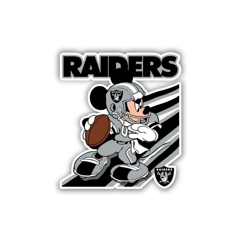 Las Vegas Raiders - Mickey - Iron On DTF Transfer - Custom Size