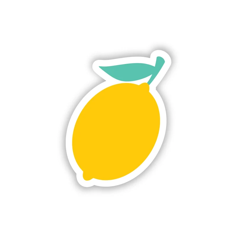 Lemon Full Color Vinyl Decal - Custom Size