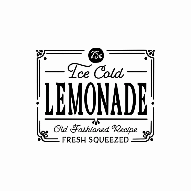 Lemonade Vinyl Decal - Custom Size