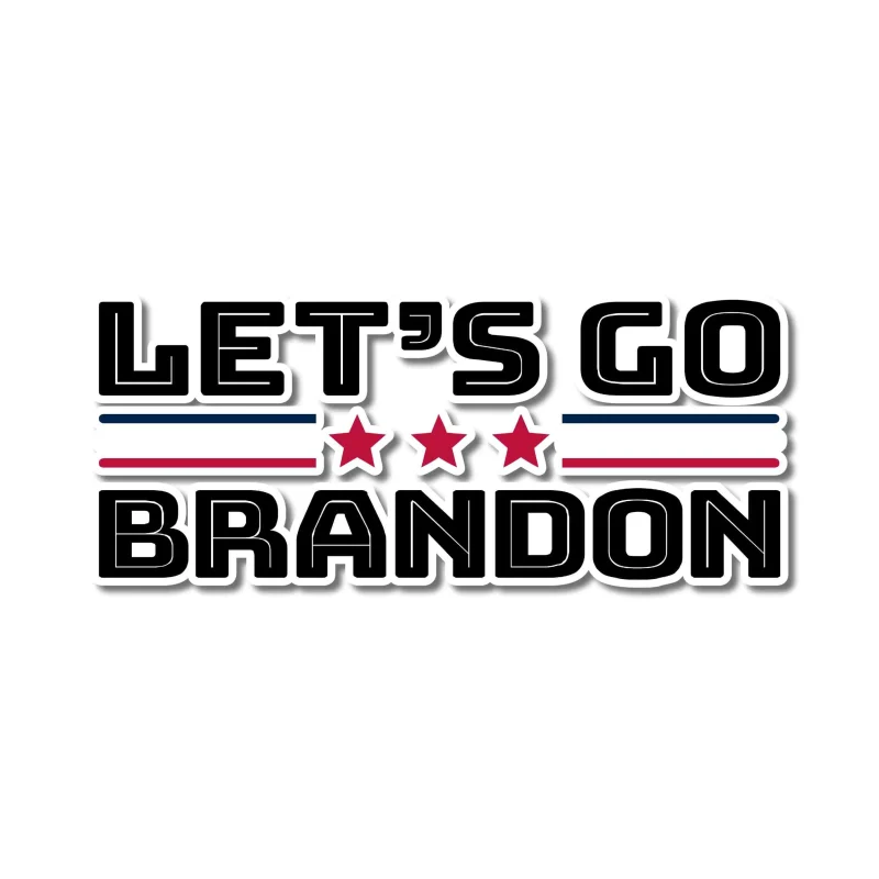 Let's Go Brandon Full Color Vinyl Decal - Custom Size