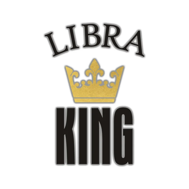 Libra King - Full Color Vinyl Decal - Custom Size