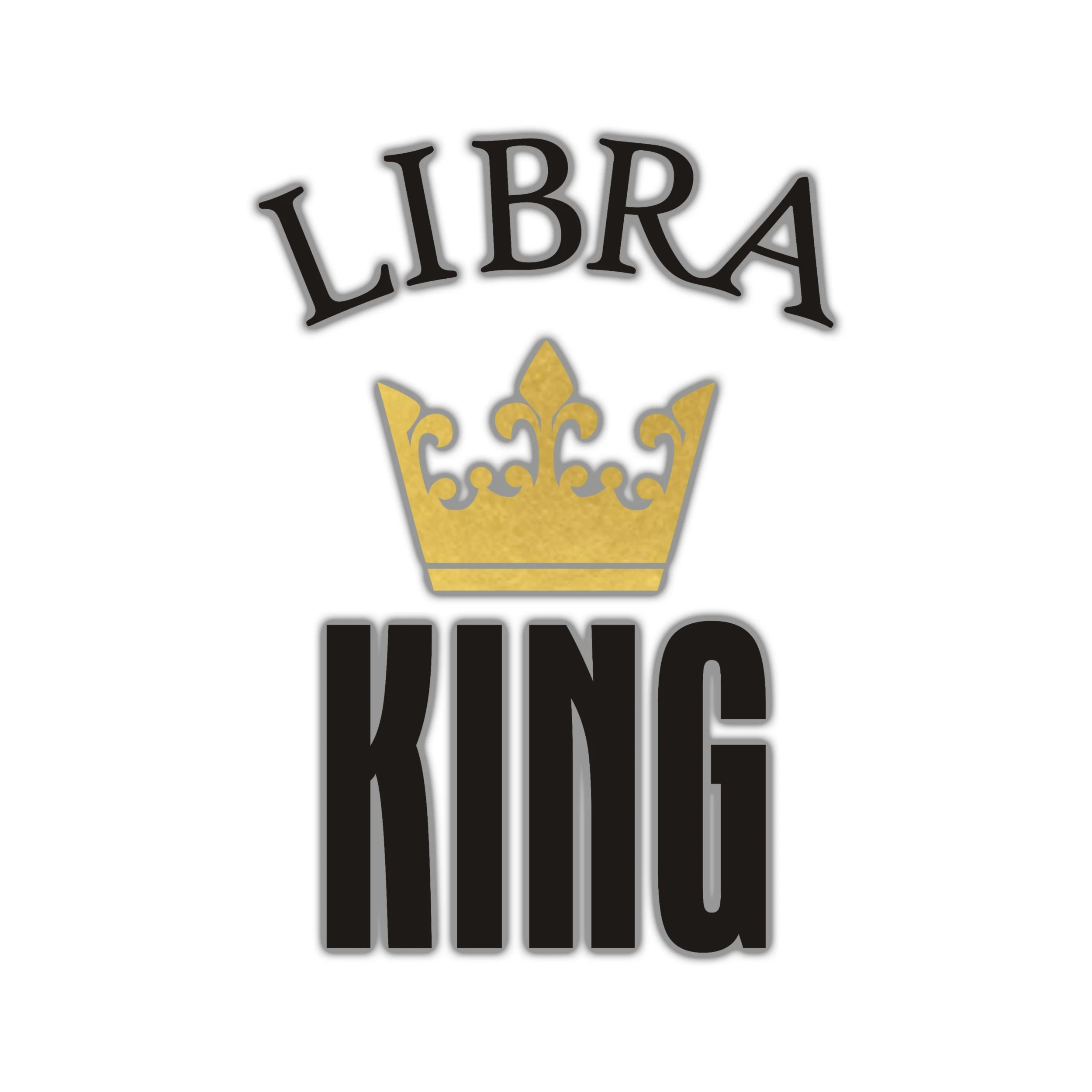 Libra King - Full Color Vinyl Decal - Custom Size