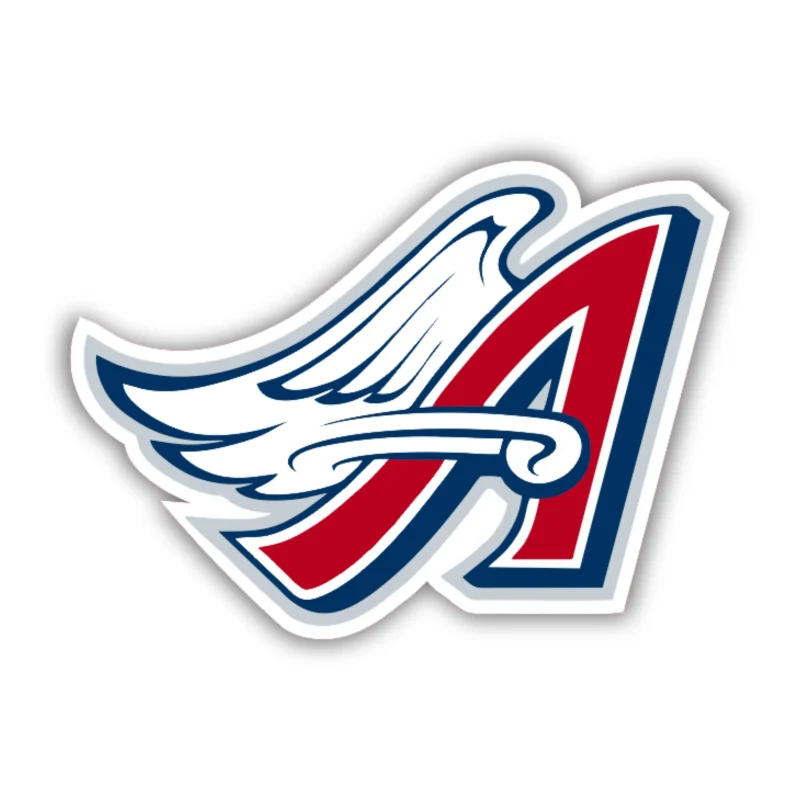Los Angeles Angels - A With Wing - Iron On DTF Transfer - Custom Size
