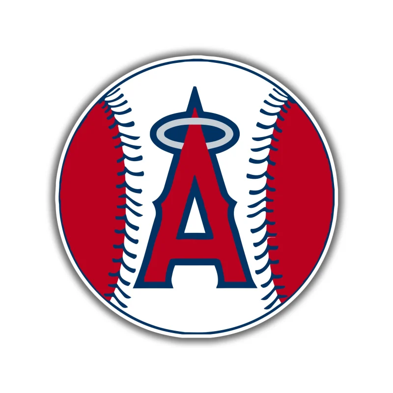 Los Angeles Angels - Baseball - Full Color Vinyl Sticker - Custom Size
