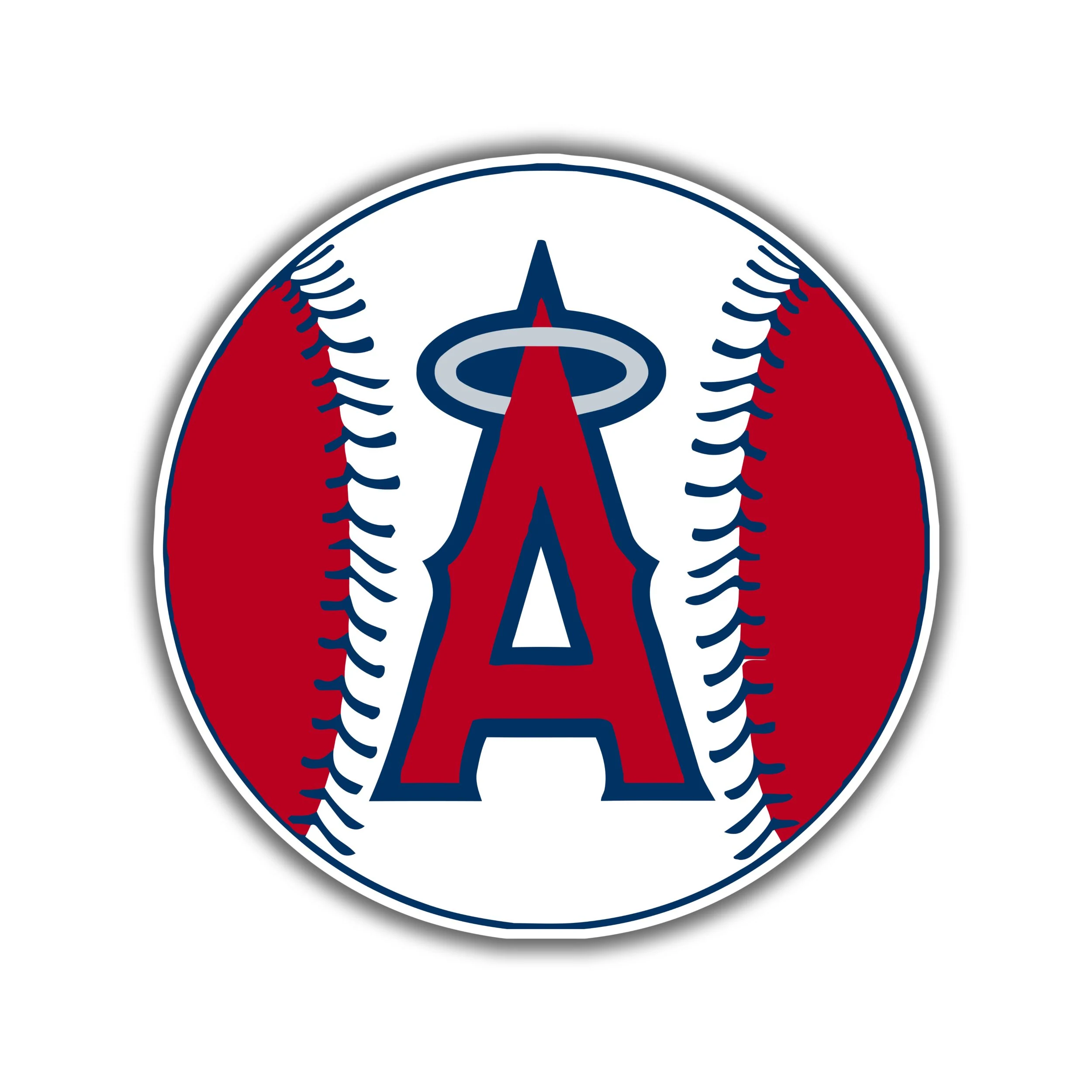 Los Angeles Angels - Baseball - Full Color Vinyl Sticker - Custom Size