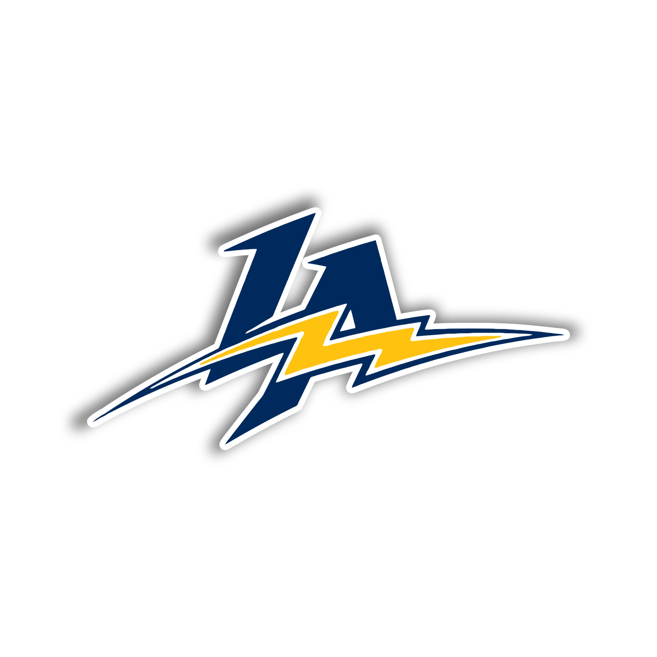 Los Angeles Chargers Full Color Vinyl Sticker - Dark LA - Custom Size
