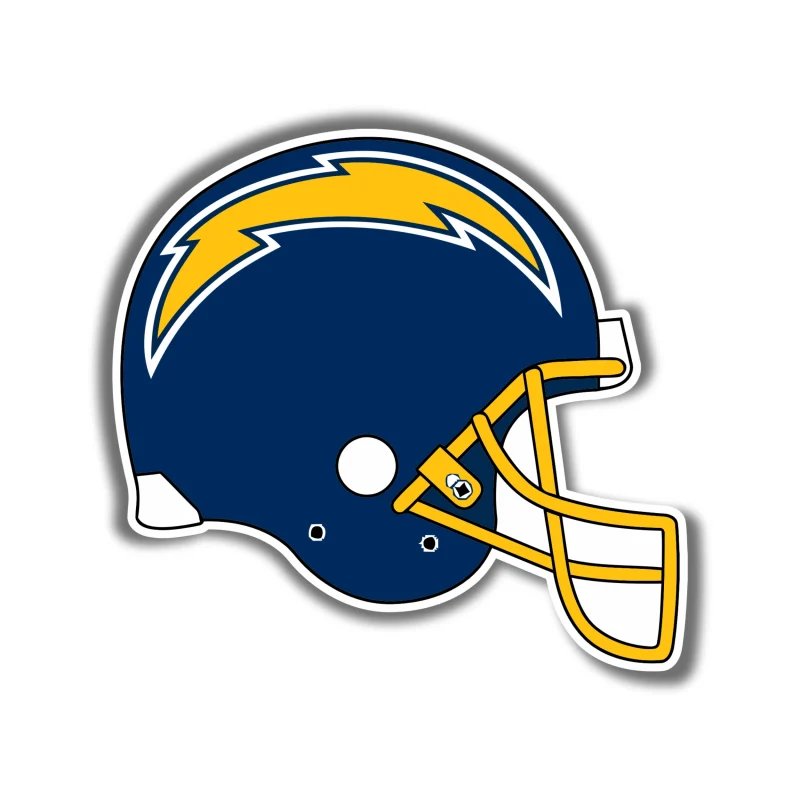 Los Angeles Chargers - Helmet - Temporary Tattoo