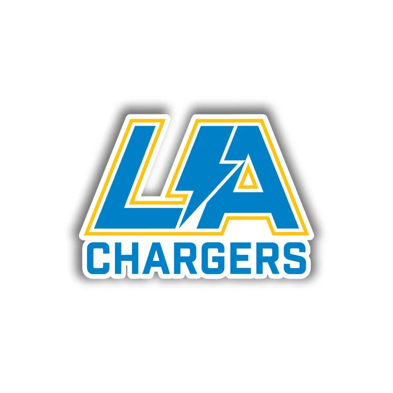 Los Angeles Chargers - LA - Iron On DTF Transfer - Custom Size