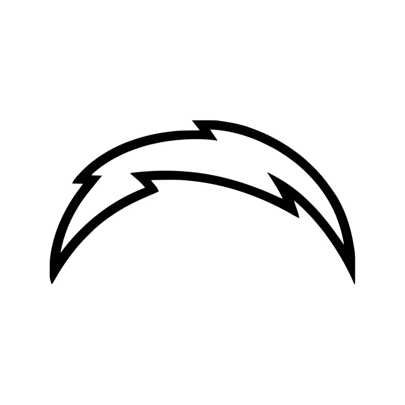 Los Angeles Chargers- Old Logo Vinyl Decal - Custom Size