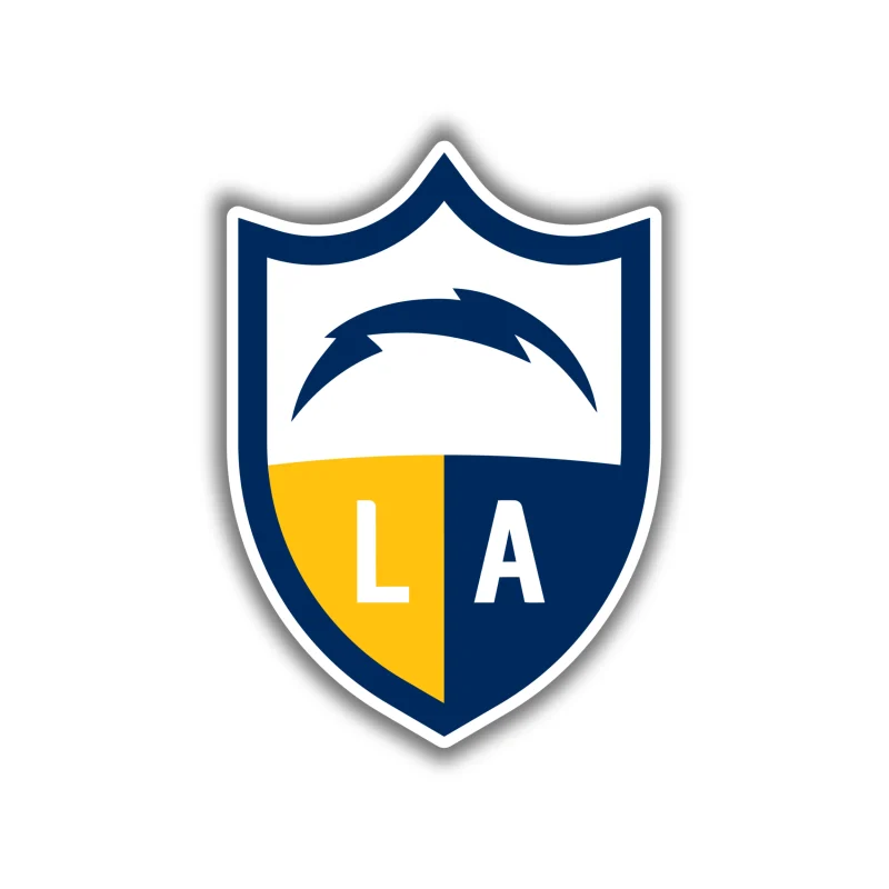 Los Angeles Chargers - Shield - Temporary Tattoo