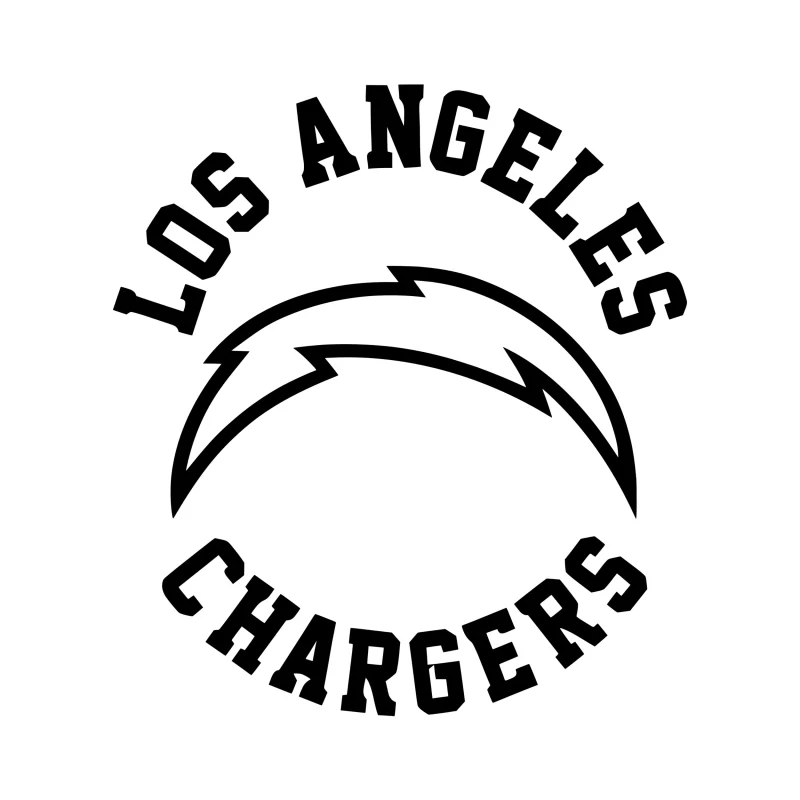 Los Angeles Chargers Vinyl Decal - Custom Size