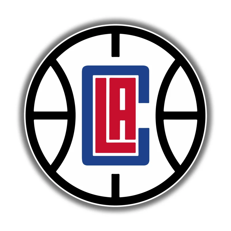 Los Angeles Clippers - Basketball With LAC - Iron On DTF Transfer - Custom Size