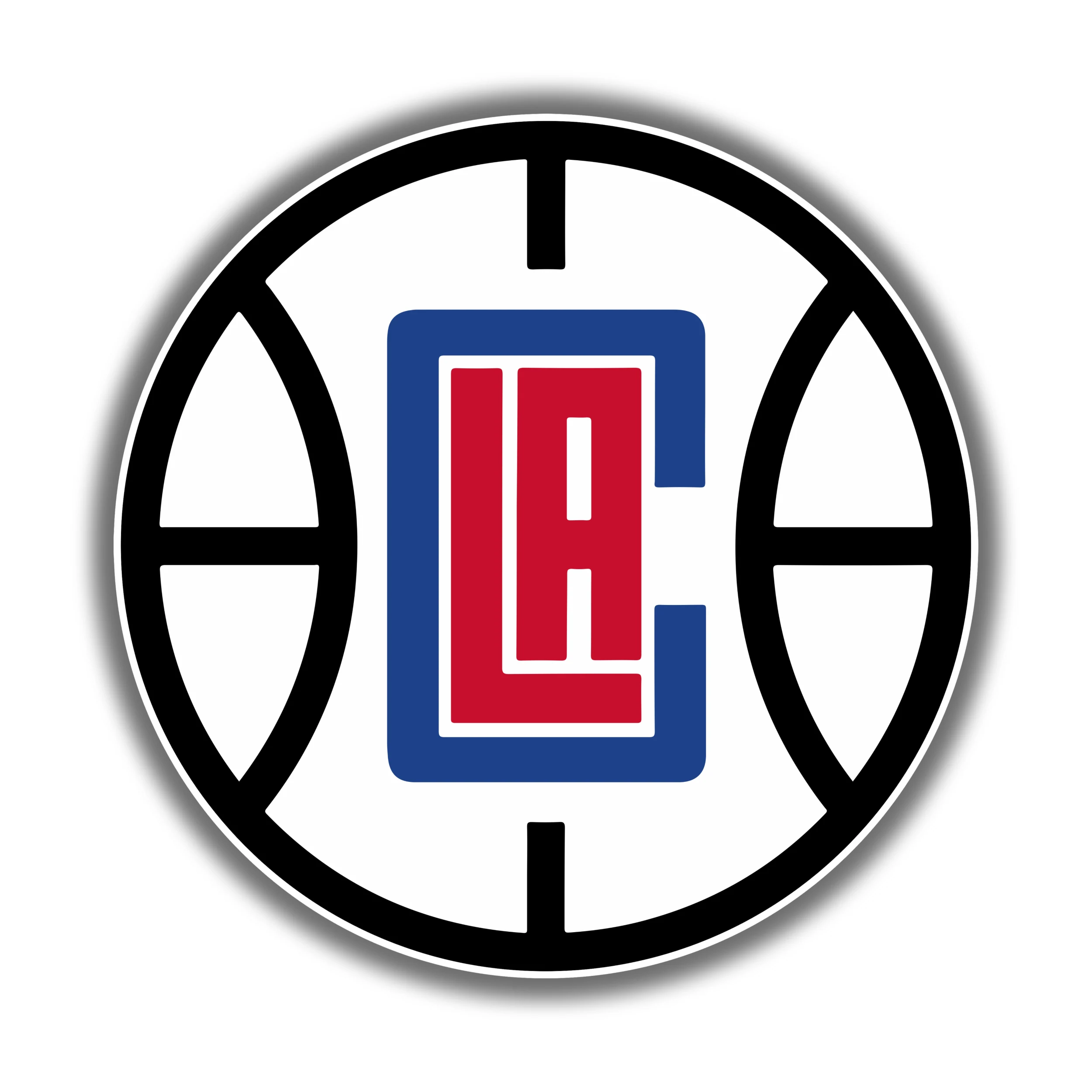 Los Angeles Clippers - Basketball With LAC - Iron On DTF Transfer - Custom Size