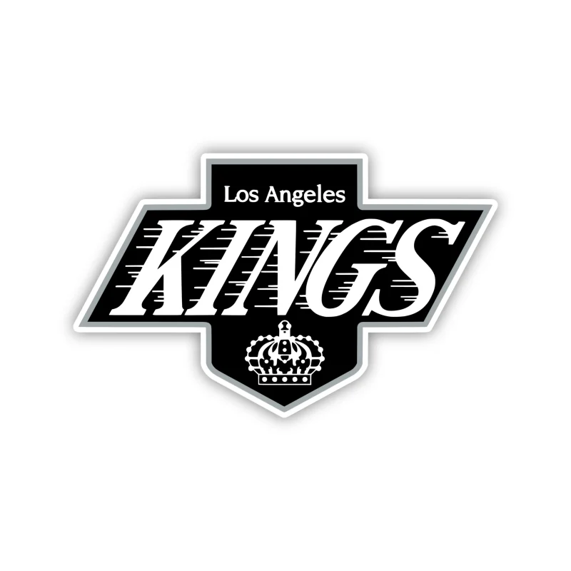 Los Angeles Kings - Black Background With Kings - Iron On DTF Transfer - Custom Size