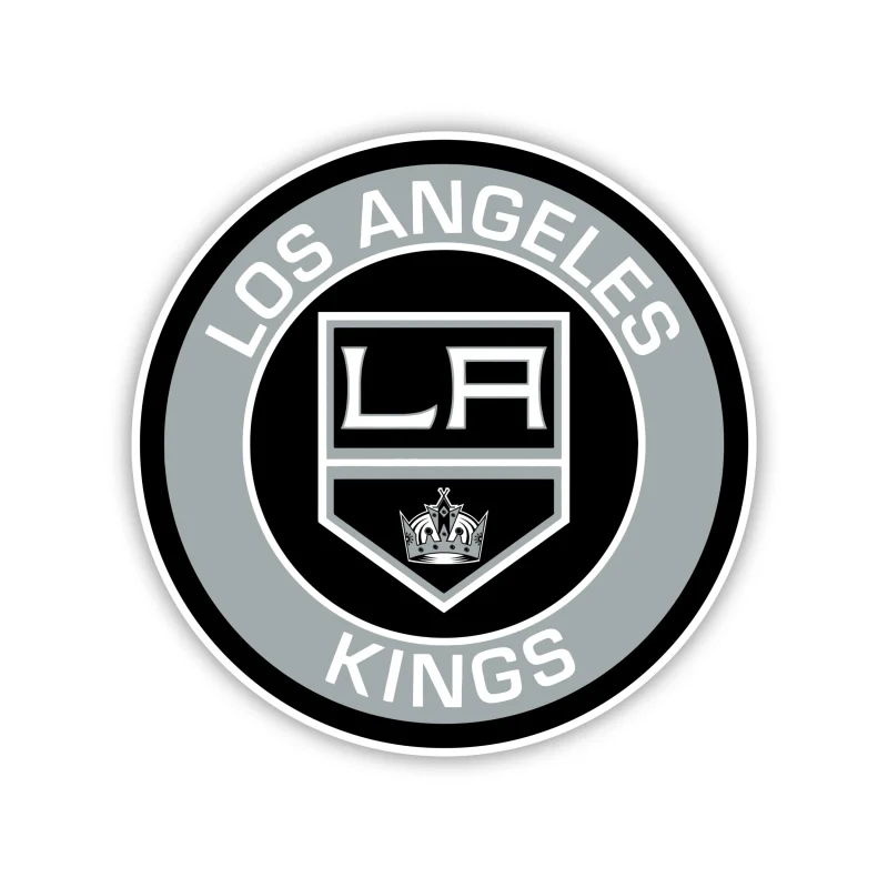 Los Angeles Kings - Circle With Name - Iron On DTF Transfer - Custom Size