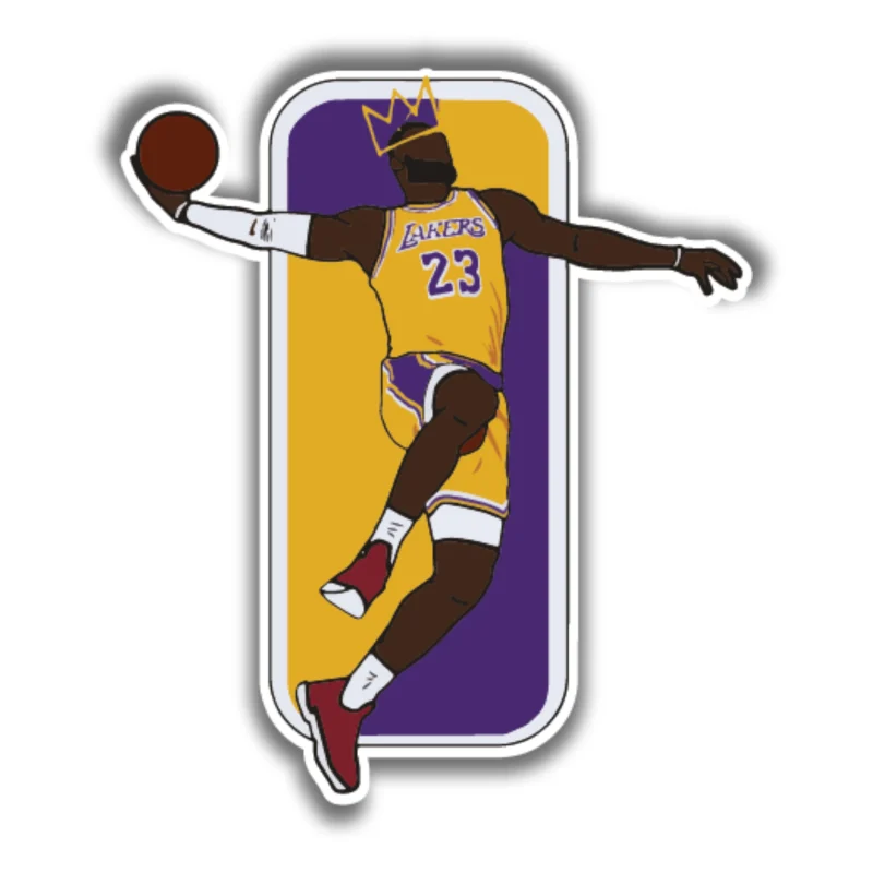 Los Angeles Lakers - Lebron James - Iron On DTF Transfer - Custom Size