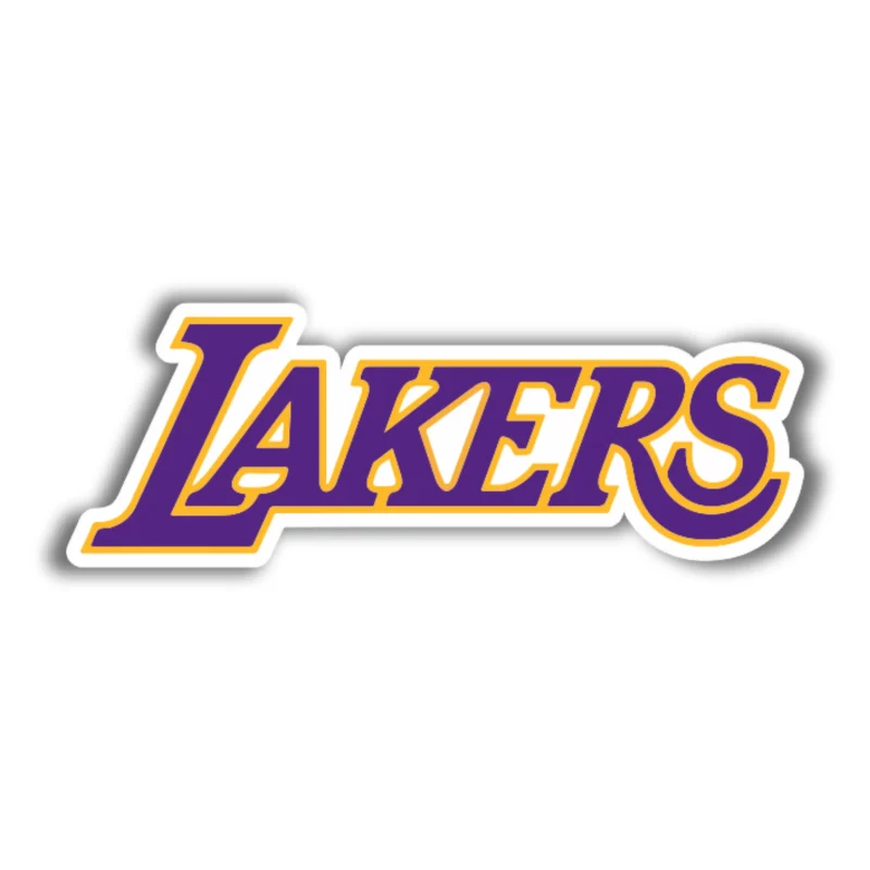Los Angeles Lakers - Name - Iron On DTF Transfer - Custom Size