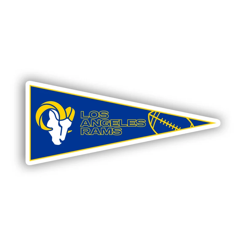 Los Angeles Rams - Blue Banner - Iron On DTF Transfer - Custom Size