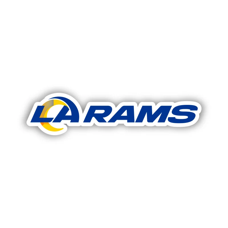 Los Angeles Rams - Blue Lettering - Iron On DTF Transfer - Custom Size