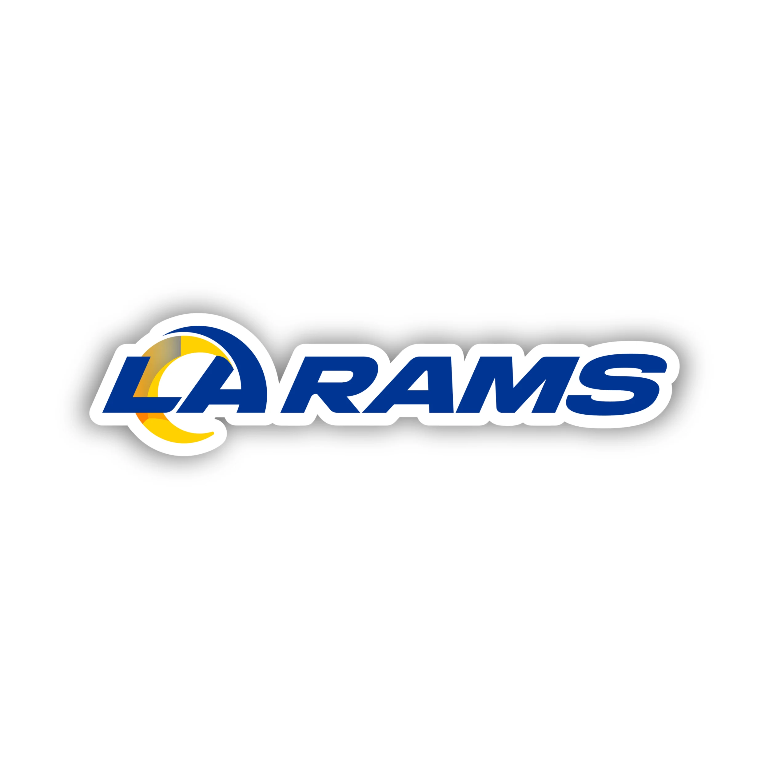 Los Angeles Rams - Blue Lettering - Iron On DTF Transfer - Custom Size
