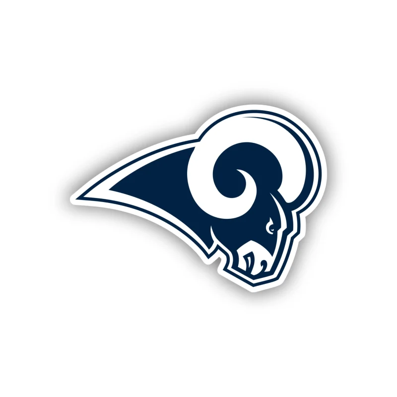 Los Angeles Rams - Blue Ram - Iron On DTF Transfer - Custom Size