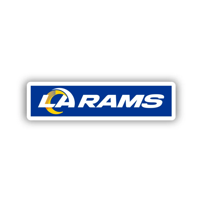 Los Angeles Rams - Blue with White Lettering - Temporary Tattoo
