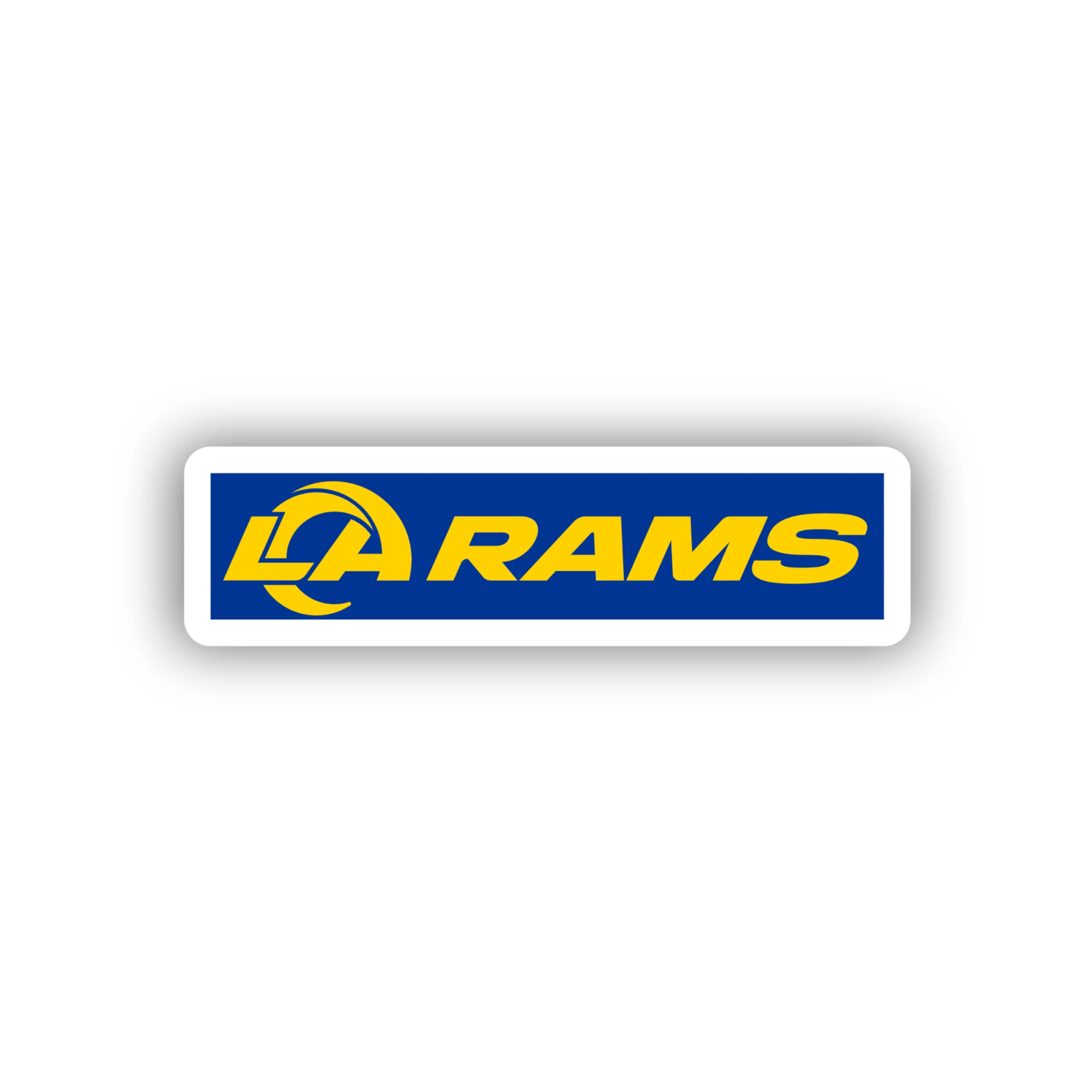 Los Angeles Rams - Blue with Yellow Lettering - Iron On DTF Transfer - Custom Size