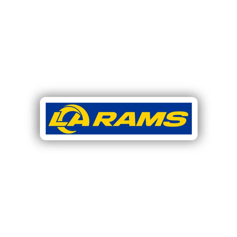 Los Angeles Rams - Blue with Yellow Lettering - Temporary Tattoo