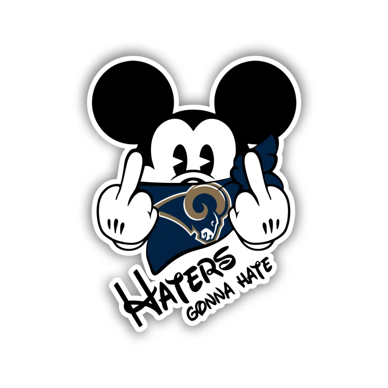 Los Angeles Rams - Haters Gonna Hate - Iron On DTF Transfer - Custom Size