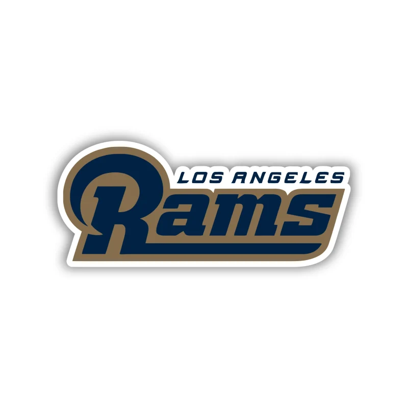 Los Angeles Rams - Lettering - Temporary Tattoo