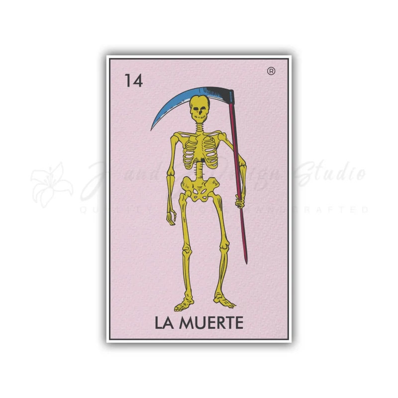 Loteria – La Muerte – Full Color Vinyl Decal – Custom Size