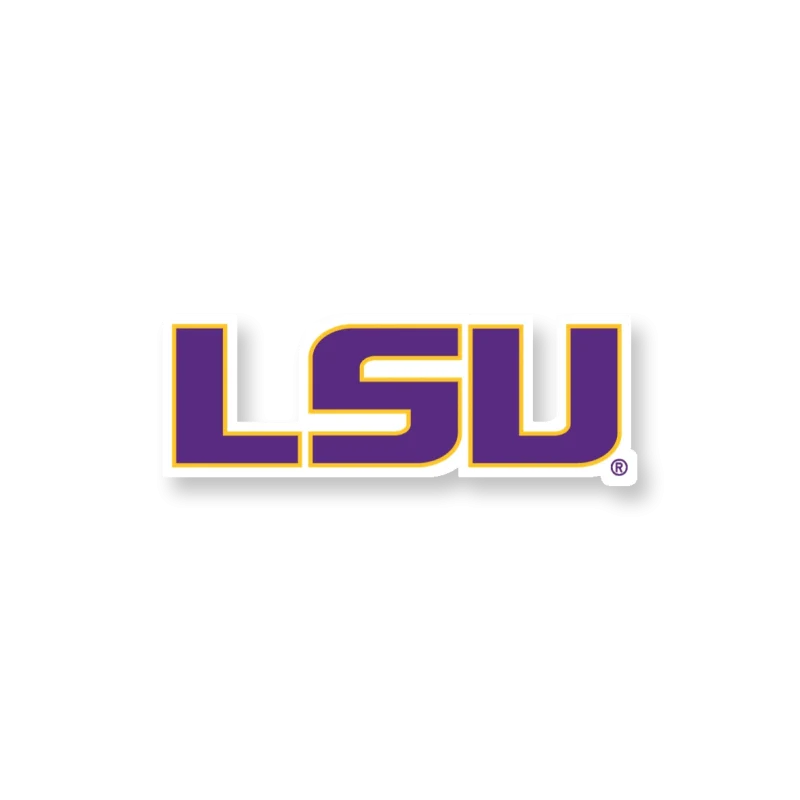 LSU Tigers - Alternate Logo - Temporary Tattoo