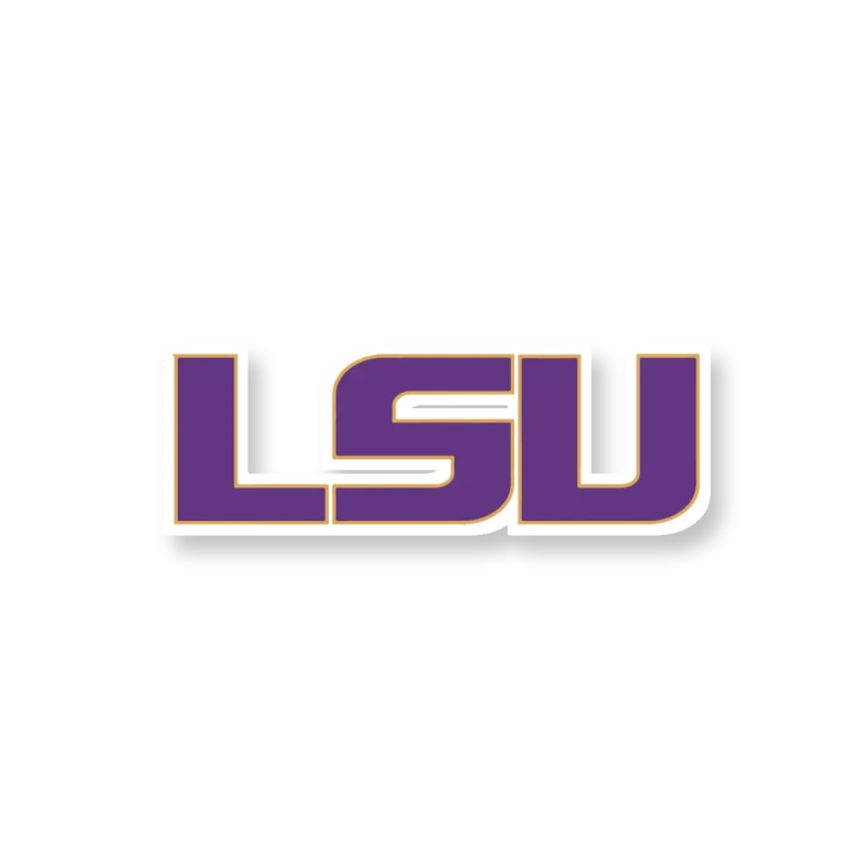 LSU Tigers - Logo 03 - Iron On DTF Transfer - Custom Size