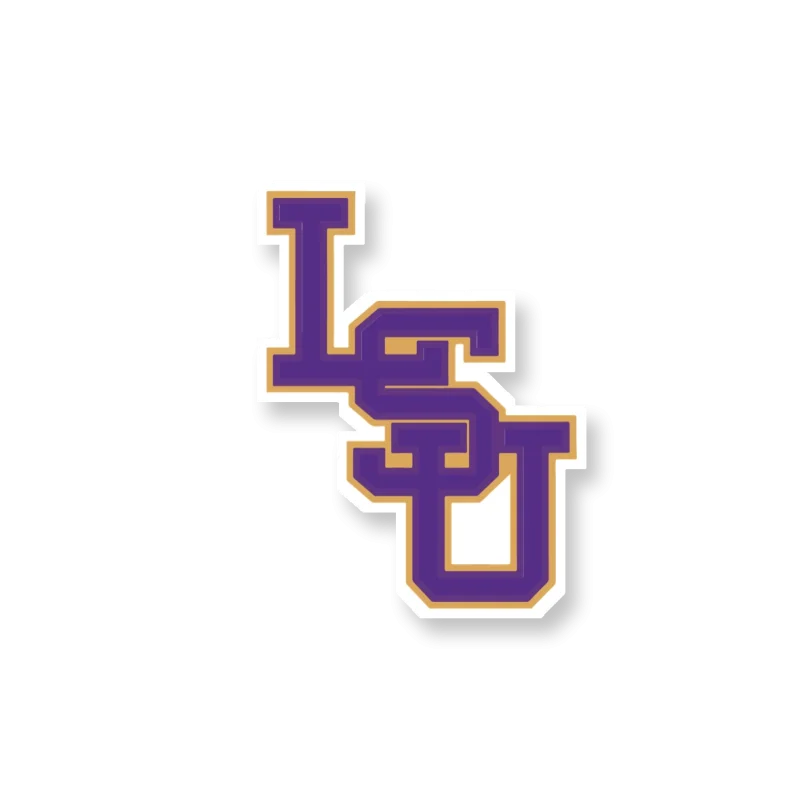 LSU Tigers - Logo 04 - Iron On DTF Transfer - Custom Size