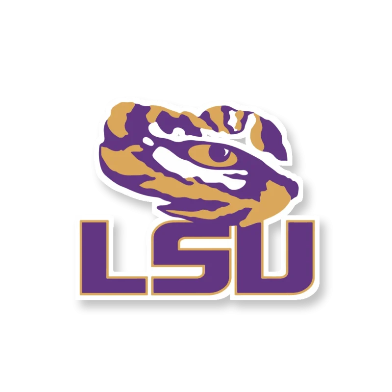 LSU Tigers - Logo 05 - Iron On DTF Transfer - Custom Size
