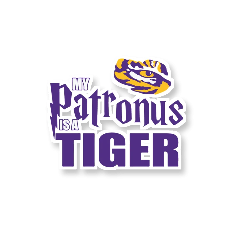 LSU Tigers - Logo 07 - Full Color Vinyl Sticker - Custom Size