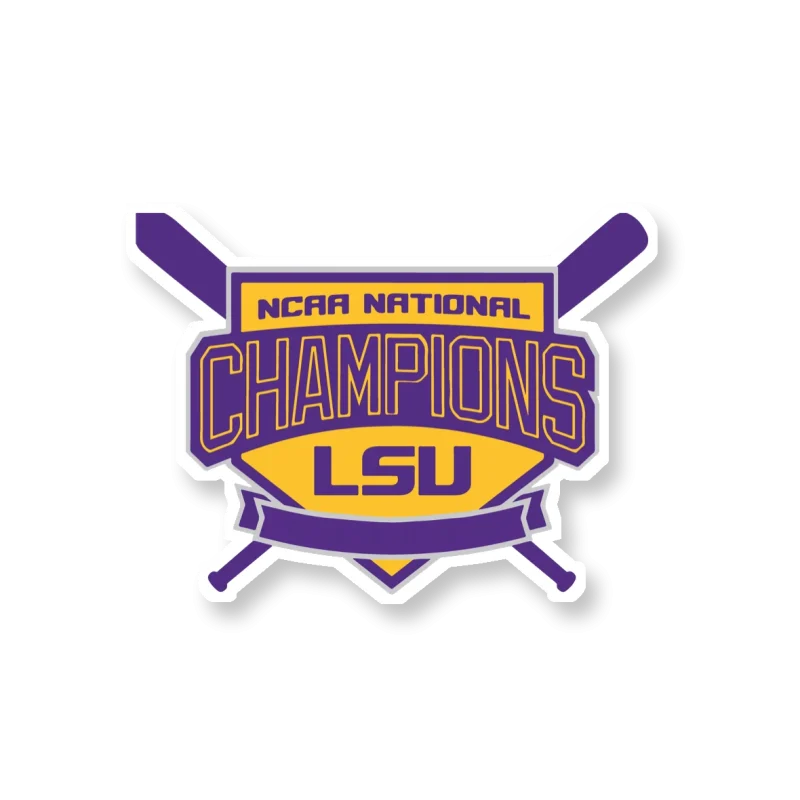 LSU Tigers - Logo 12 - Full Color Vinyl Sticker - Custom Size
