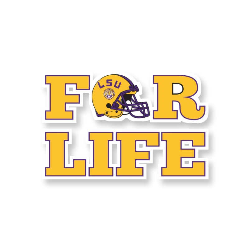 LSU Tigers - Logo 18 - Temporary Tattoo