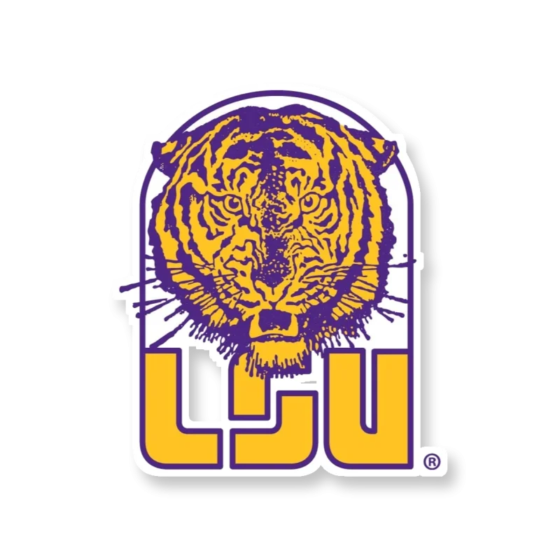 LSU Tigers - Logo 1967 - Temporary Tattoo